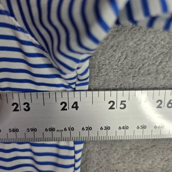 Mens Nike Golf Cubs Blue & White Striped Polo Shirt Short Sleeve Dri-Fit XL - Picture 6 of 9